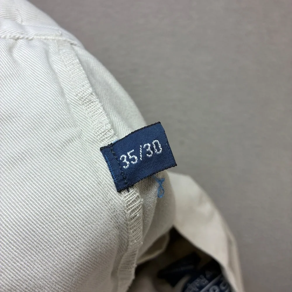 Polo Ralph Lauren Philip Chino Pants Mens 35x30 Beige Business Casual Preppy Y2K